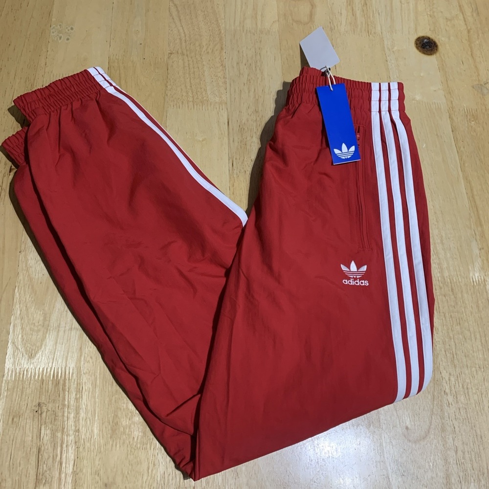 adidas Originals Adicolor Woven Firebird Track Pants Red IT2498 Size Small NWT